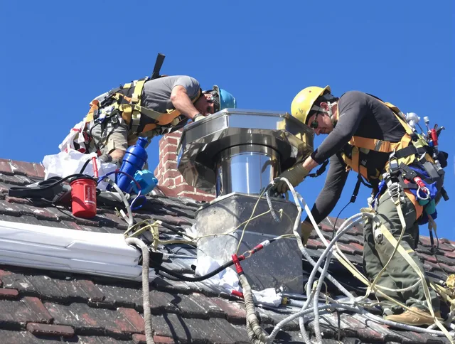 Protective chimney cap installed by Ashland Chimney Sweep in Ashland, MA