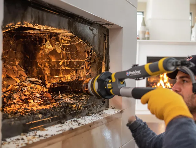 Professional chimney cleaning by Ashland Chimney Sweep in Ashland, MA