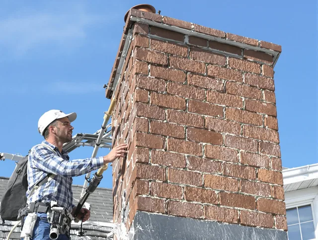 Brickwork for a chimney rebuild by Ashland Chimney Sweep in Ashland, MA