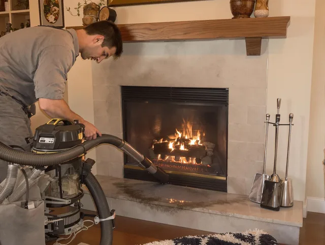 Routine fireplace upkeep by Ashland Chimney Sweep in Ashland, MA