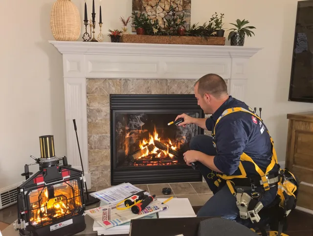 Safety-focused fireplace inspection by Ashland Chimney Sweep in Ashland, MA