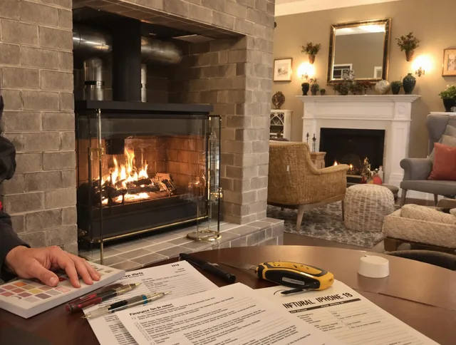Ashland Chimney Sweep verifying fireplace safety measures in Ashland, MA