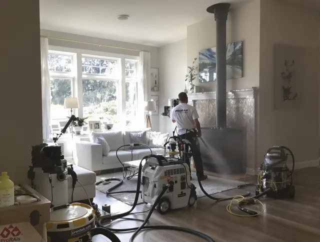 Soot removal service by Ashland Chimney Sweep for a fireplace in Ashland, MA